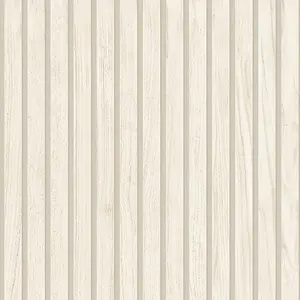 Belgravia Panacea Wood Slat Cream Wallpaper Modern Contemporary Feature Wall