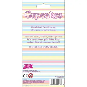 Paper Projects Reusable Cupcake Stickers Multicoloured (One Size)