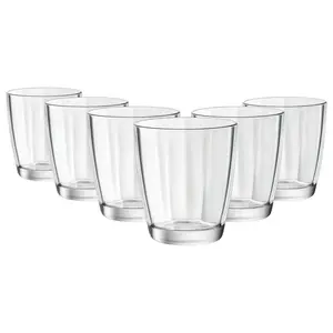 Pulsar Double Old Fashioned Glasses - 390ml (Set of 6) Clear