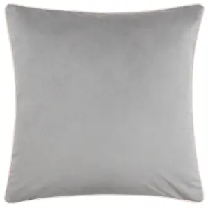 Paoletti Meridian Velvet Piped Feather Filled Cushion