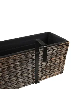 Plant Pot 80 x 20 x 18 cm Brown KAWALA