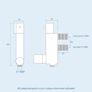 Nes Home Shattaf Douche Toilet Bidet with Mini Thermostatic Shower Valve Muslim Spray