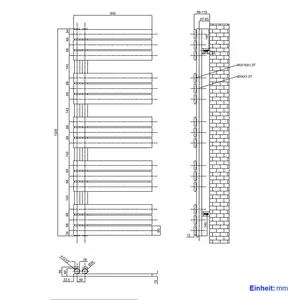 Wall -mounted towel rail White