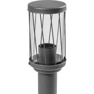 CGC CORA Dark Grey Anthracite Diagonal Pattern Medium Post Pathway Light