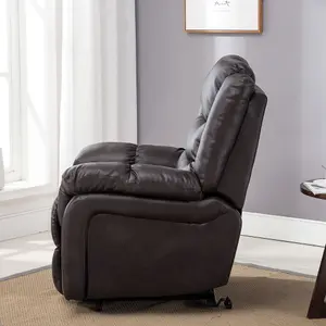 Seattle Electric Automatic Recliner Armchair Sofa Home Lounge Bonded Leather Chair (Brown)