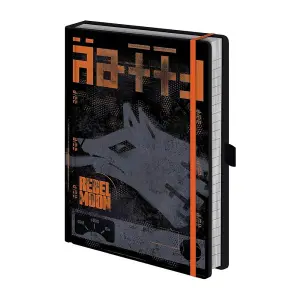 Rebel Moon Kora A5 Notebook Black/Orange (One Size)