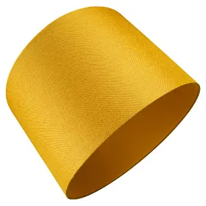 Contemporary and Sleek Ochre Linen 16 Lamp Shade with Cotton Inner Lining