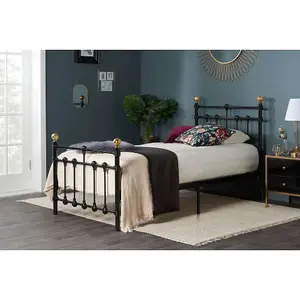 Birlea Atlas Single Bed Frame In Black