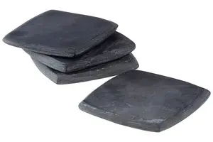 Maison by Premier Dark Grey Marble Square Coasters Set Of 4