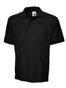 Uneek - Unisex Poloshirt - Reactive Dyed - Black - Size XS