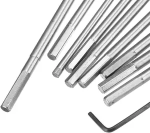 New 10pc Flat Wood Spade Hole Cut Saw Drill Bit Set 6-32mm Extension Bar Hex Key