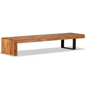 Berkfield TV Stand Solid Acacia Wood