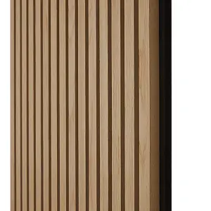 Naturewall SlatWall Acoustic Oiled Oak - 240cm x 60cm on Black Felt