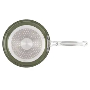 20cm Frying Pan with Glass Lid - Non-Stick Scratch Resistant Cooking Pan - Oven & Dishwasher Safe, Suitable for All Hobs