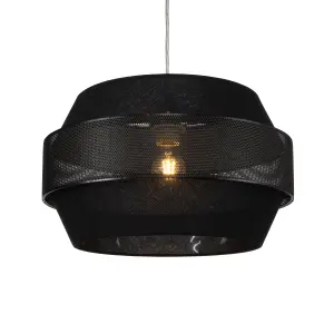 Inlight Black Multi-Layer Lamp shade (D)40cm