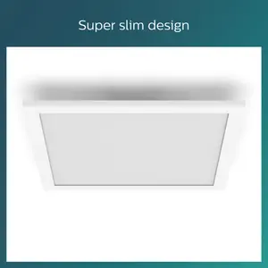 Philips LED Panel Square Ceiling Light 40K 12W, Cool White