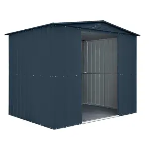 8 x 6 Premier Apex Metal Garden Shed - Anthracite Grey (8ft x 6ft / 8' x 6' / 2.5m x 1.9m)