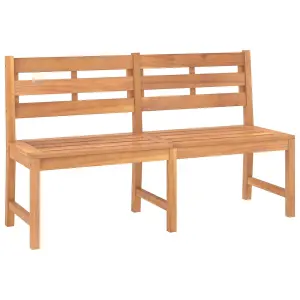 Berkfield Garden Bench 150 cm Solid Teak Wood