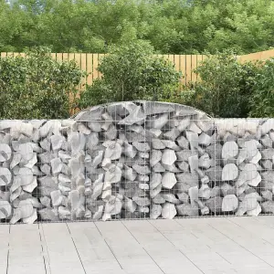 Berkfield Arched Gabion Baskets 20 pcs 300x50x100/120 cm Galvanised Iron