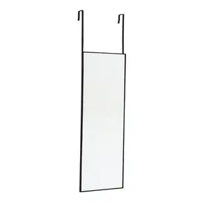 Heulyn Rectangle Metal Mirror Black / 78cm x 28cm