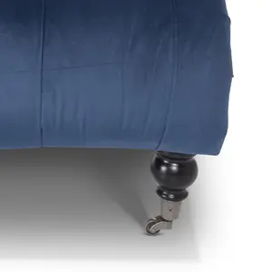 Chaise Lounge in Velvet Marine Blue