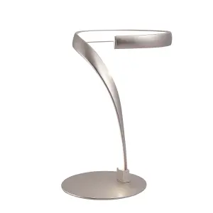 Luminosa Infinity Integrated LED Table Lamp Silver 4500K