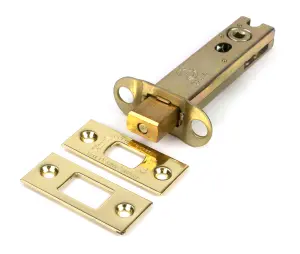 From The Anvil Polished Brass 4" Heavy Duty Tubular Deadbolt