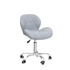 Erltrud Desk Chair Grey / Velvet