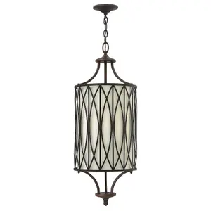 Elstead Walden 3 Light Ceiling Pendant Victorian Bronze, E14