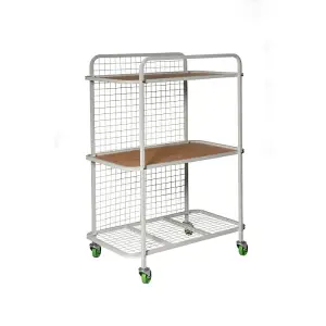 Fast Mover Tools Parts Storage Cart with 3 Shelves