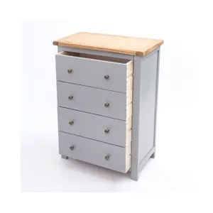 Mirano 4 Drawer Chest of Drawers Brass Knob