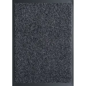 Aarianna Dirt Barrier Door Mat Silver Grey / Rectangle 50 x 80cm