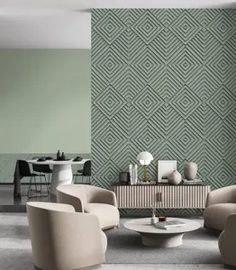 Galerie The New Design Book Green Geometric Wallpaper