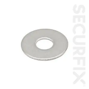 Securfix Trade Pack Zinc Plated Penny Washers (Pack Of 25) Silver (One Size)