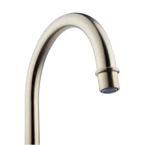 GoodHome Filbert Brass effect Kitchen Side lever Tap