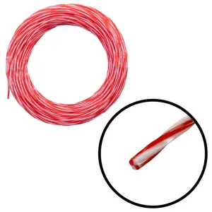 15m of strimmer/trimmer line,red/white twist line gives you more cutting edge for cleaner and quicker cut (2.0mm)