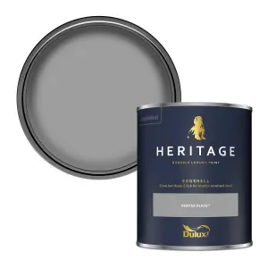 Dulux Trade Heritage Pewter Plate Eggshell Wall paint, 750ml