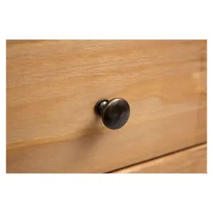 Lucca 5 Drawer Chest of Drawers Brass Knob