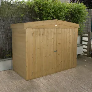 Forest Garden Natural timber Shiplap Apex Garden storage 6x3 ft 1520mm 1980mm