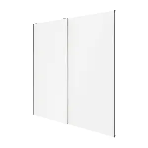 Atomia White 2 door Sliding Wardrobe Door kit (H)2250mm (W)2000mm