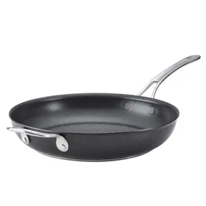 Anolon X SearTech Black Round Aluminium Induction Suitable Dishwasher Safe Non-Stick Frying Pan 30cm