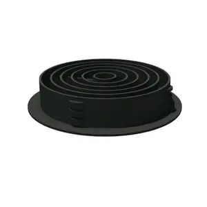 Homesmart 50 x Black Plastic 70mm Round Soffit Air Vents/Push in Roof Discs