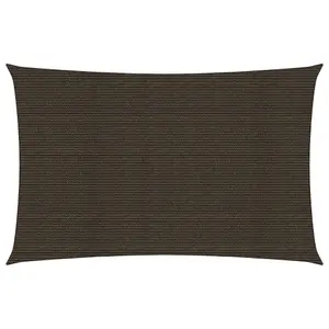 Berkfield Sunshade Sail 160 g/m2 Brown 3x5 m HDPE