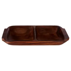 Interiors by Premier Kora Two Section Serving Dish with Handles