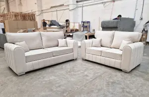 3+2 Lilly - Cream Fullback Sofas