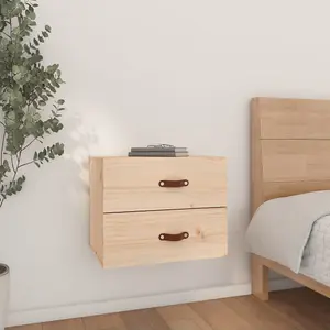 Berkfield Wall-mounted Bedside Cabinet 50x36x40 cm