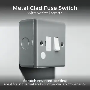 BG Metal Clad 13A Switched Fuse Connection Unit & Optional Flex Outlet