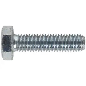 High-Quality M10 x 40mm Setscrew - 25 Pack, Grade 8.8 Zinc Coated, Fully Threaded