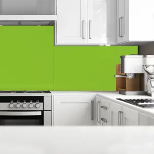 Splashwall Matt Lime Acrylic Splashback, (H)1220mm (W)2440mm (T)4mm