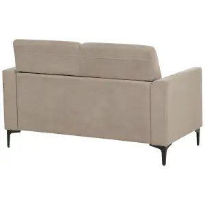 2 Seater Fabric Sofa Taupe FENES